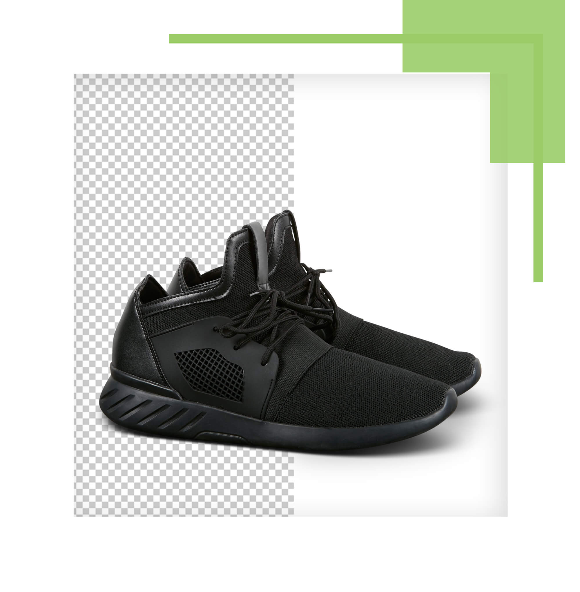 Clipping Paths World Image Background removal service before-after example for shoe